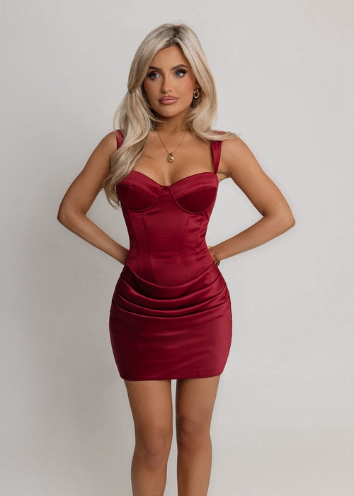 Actually Romantic Corset Mini Dress